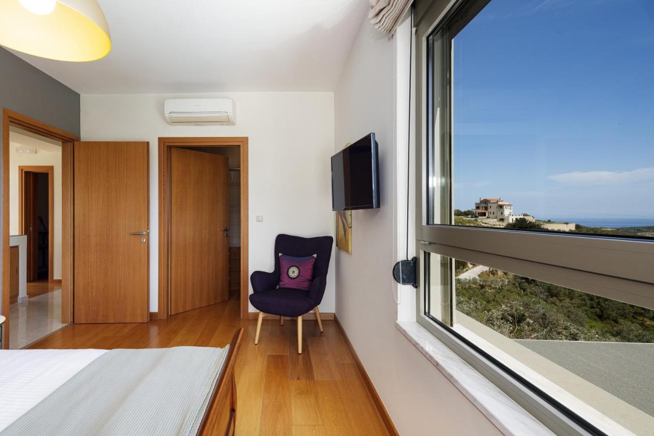 Rizes Villa With Jacuzzi & Heated Pool Agia Triada Экстерьер фото