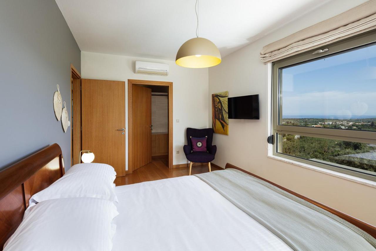 Rizes Villa With Jacuzzi & Heated Pool Agia Triada Экстерьер фото