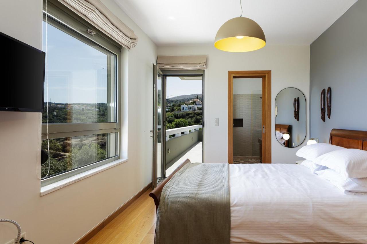 Rizes Villa With Jacuzzi & Heated Pool Agia Triada Экстерьер фото