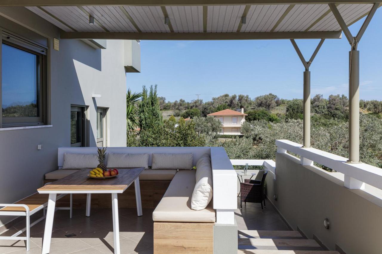 Rizes Villa With Jacuzzi & Heated Pool Agia Triada Экстерьер фото